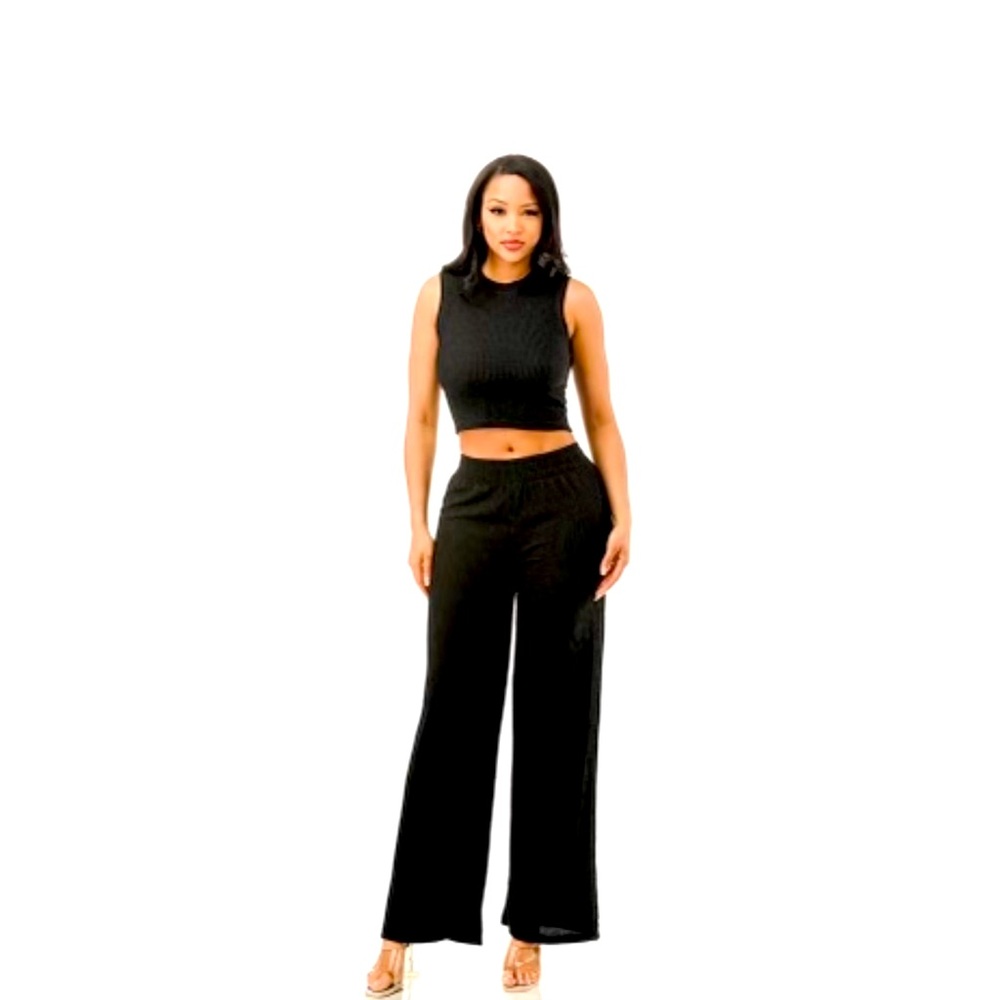 Cute Two-piece black set